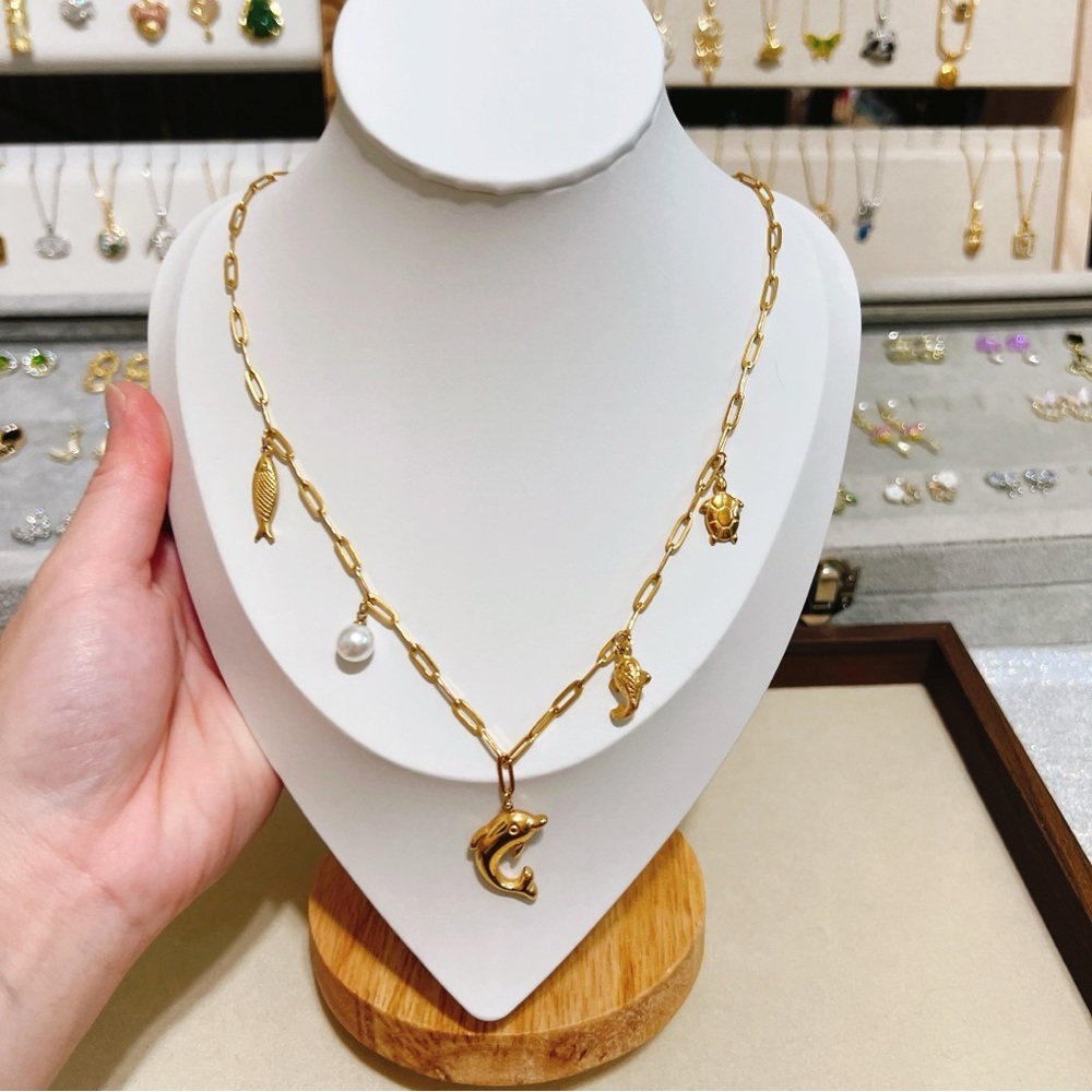 ✨ Cute ocean charm stainless steel necklace - Picture 10 of 10